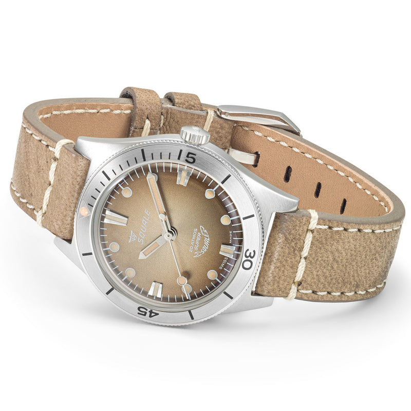Squale "Super-Squale" Swiss Automatic Skin Diver with Radiant Brown Dial #SUPERSSBW.PBW side