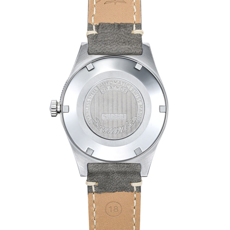 Squale "Super-Squale" Swiss Automatic Skin Diver with Radiant Grey Dial #SUPERSSG.PG back