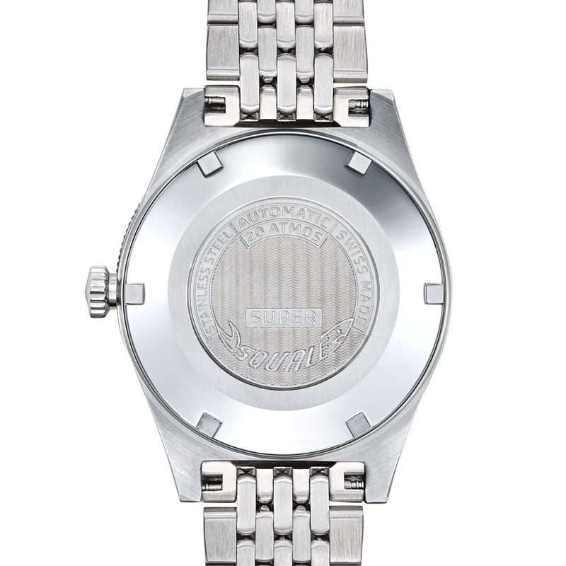 Squale "Super-Squale" Swiss Automatic Skin Diver with Radiant Grey Dial #SUPERSSG.AC back