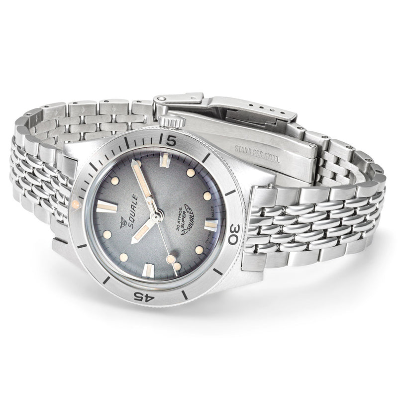 Squale "Super-Squale" Swiss Automatic Skin Diver with Radiant Grey Dial #SUPERSSG.AC side