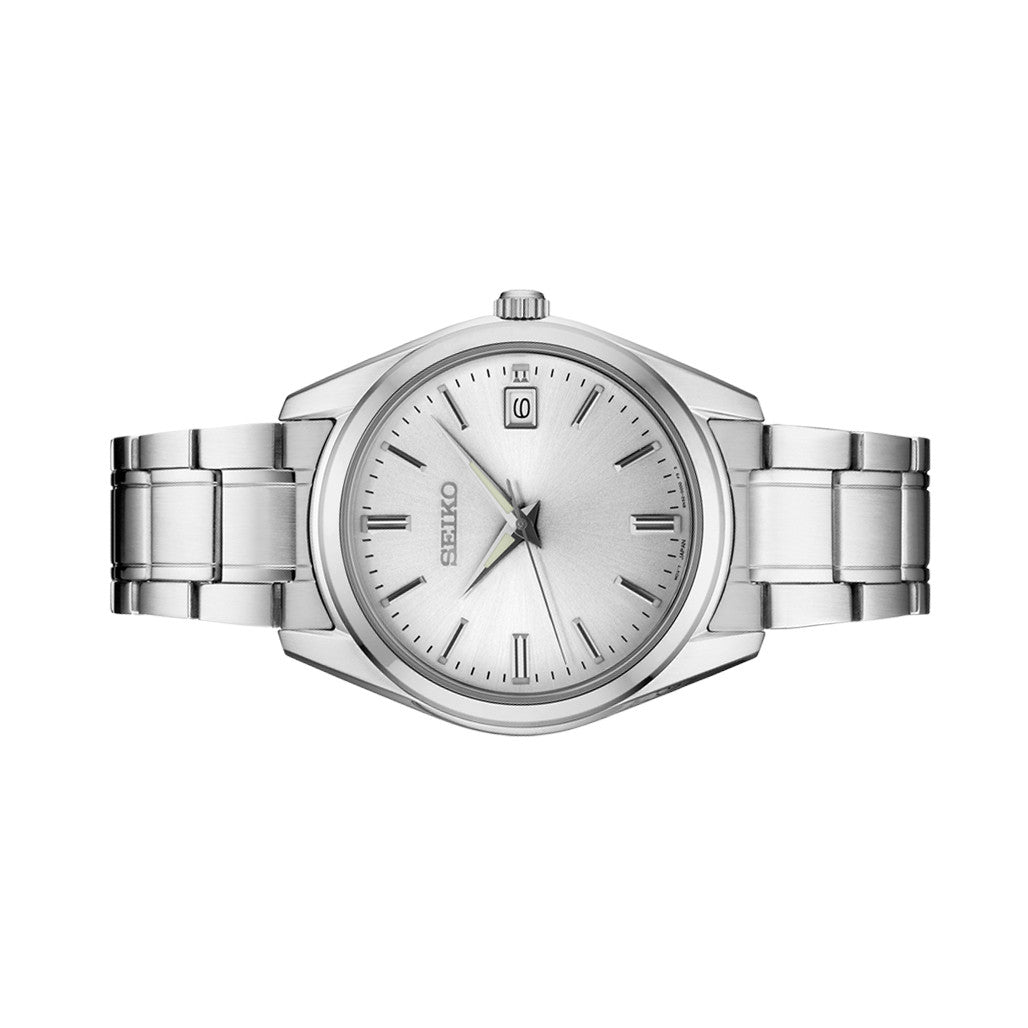 Seiko Essentials Everyday Casual Watch with Silver Dial and