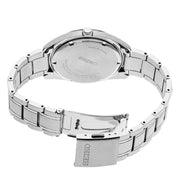 Seiko Essentials Everyday Casual Watch with Blue Dial and Sapphire Crystal #SUR309 back