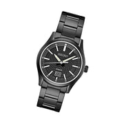 Seiko Essentials Sport Big Date PVD Watch with Matte Black "Streetwear" Dial and Sapphire Crystal #SUR515 tilt
