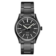 Seiko Essentials Sport Big Date PVD Watch with Matte Black "Streetwear" Dial and Sapphire Crystal #SUR515 zoom