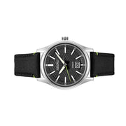 Seiko Essentials Sport Big Date Watch with Matte Black "Streetwear" Dial and Sapphire #SUR517 side