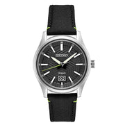 Seiko Essentials Sport Big Date Watch with Matte Black "Streetwear" Dial and Sapphire #SUR517 zoom