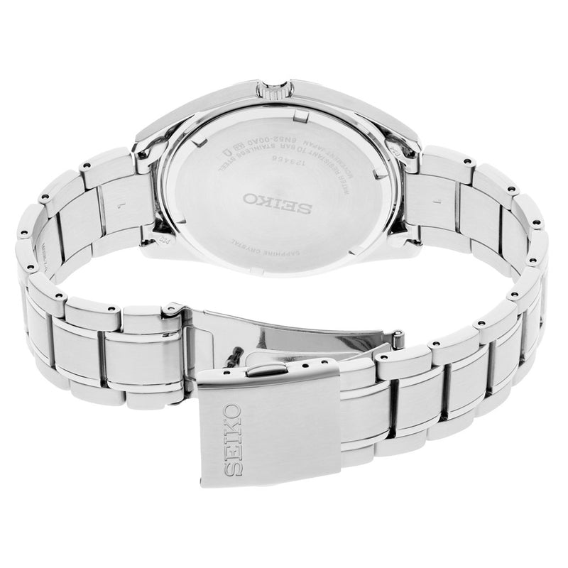Seiko Essentials 40mm Blue Dial Quartz Watch with Sapphire Crystal #SUR525