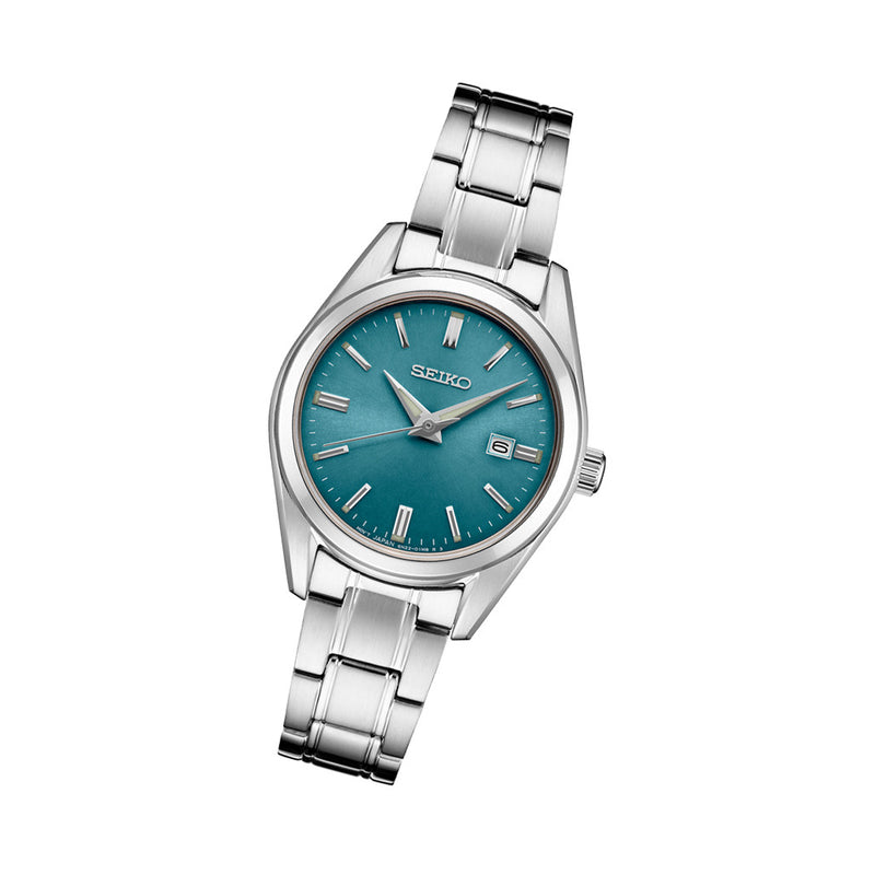 Seiko Essentials 30mm Blue Dial Quartz Watch with Sapphire Crystal #SUR531