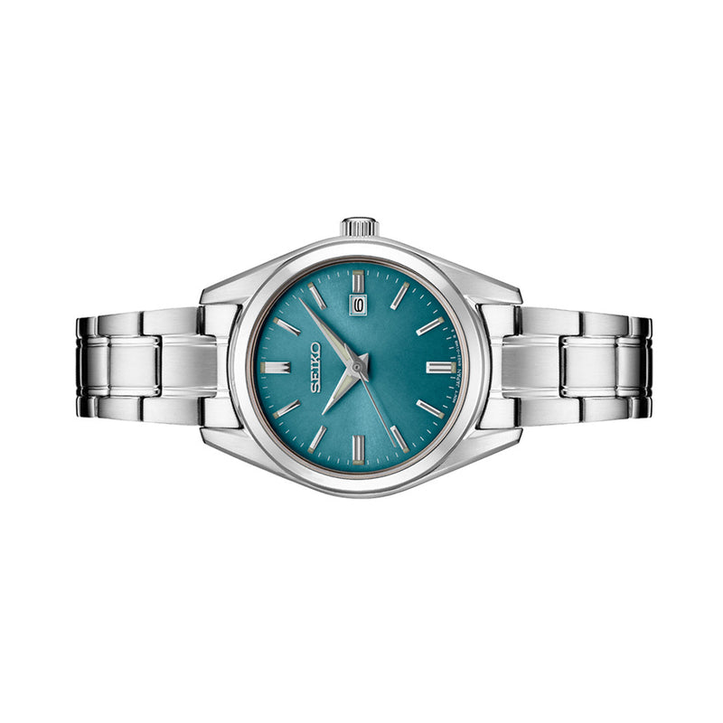 Seiko Essentials 30mm Blue Dial Quartz Watch with Sapphire Crystal #SUR531