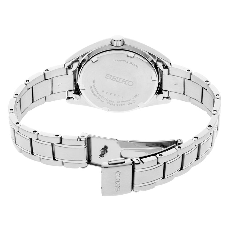 Seiko Essentials 30mm Blue Dial Quartz Watch with Sapphire Crystal #SUR531