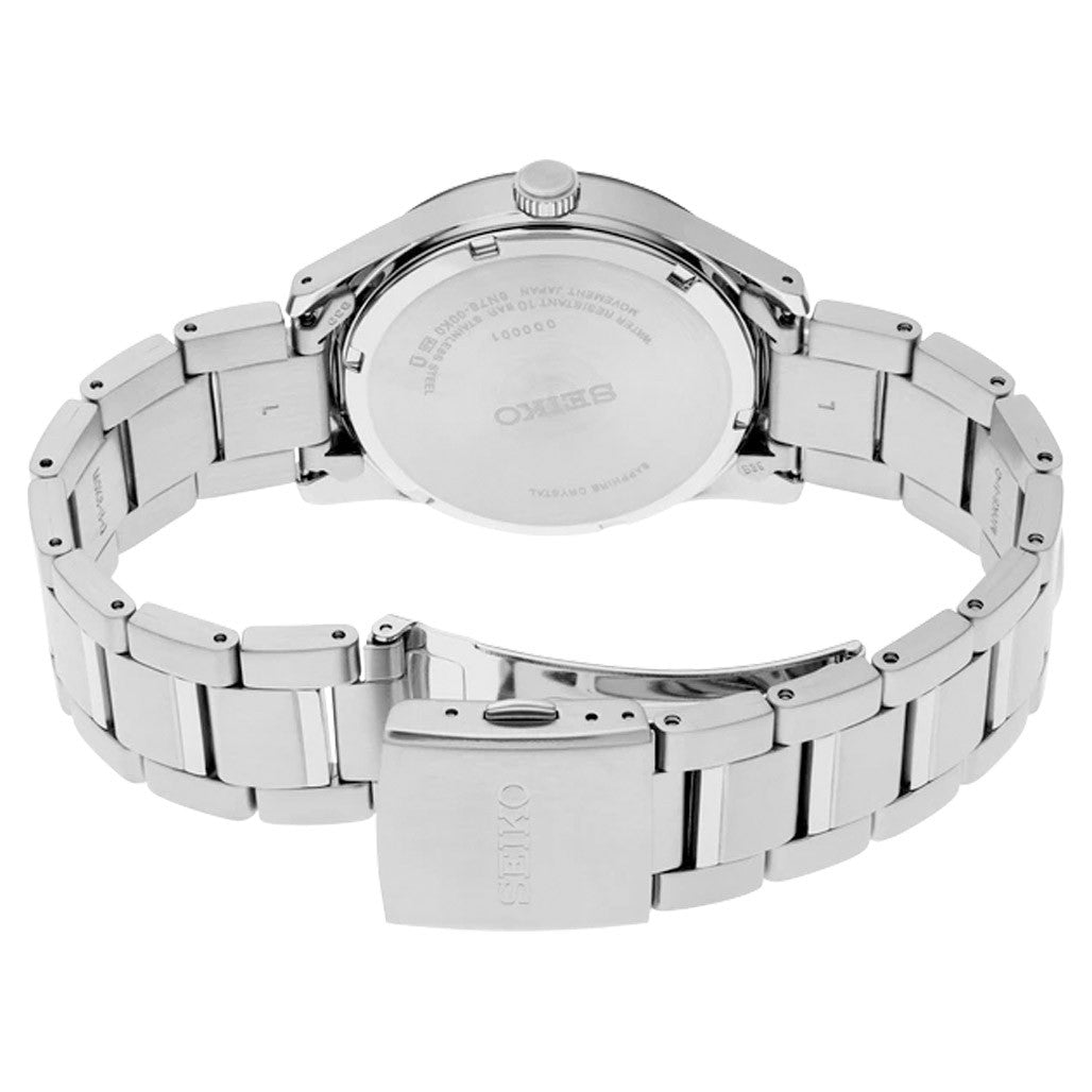 Seiko Essentials Big Date Watch with Blue Dial #SUR559 — Long