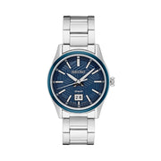 Seiko Essentials Big Date Watch with Blue Dial #SUR559