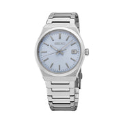 Seiko Essentials Watch with Light Blue Striped Dial #SUR599