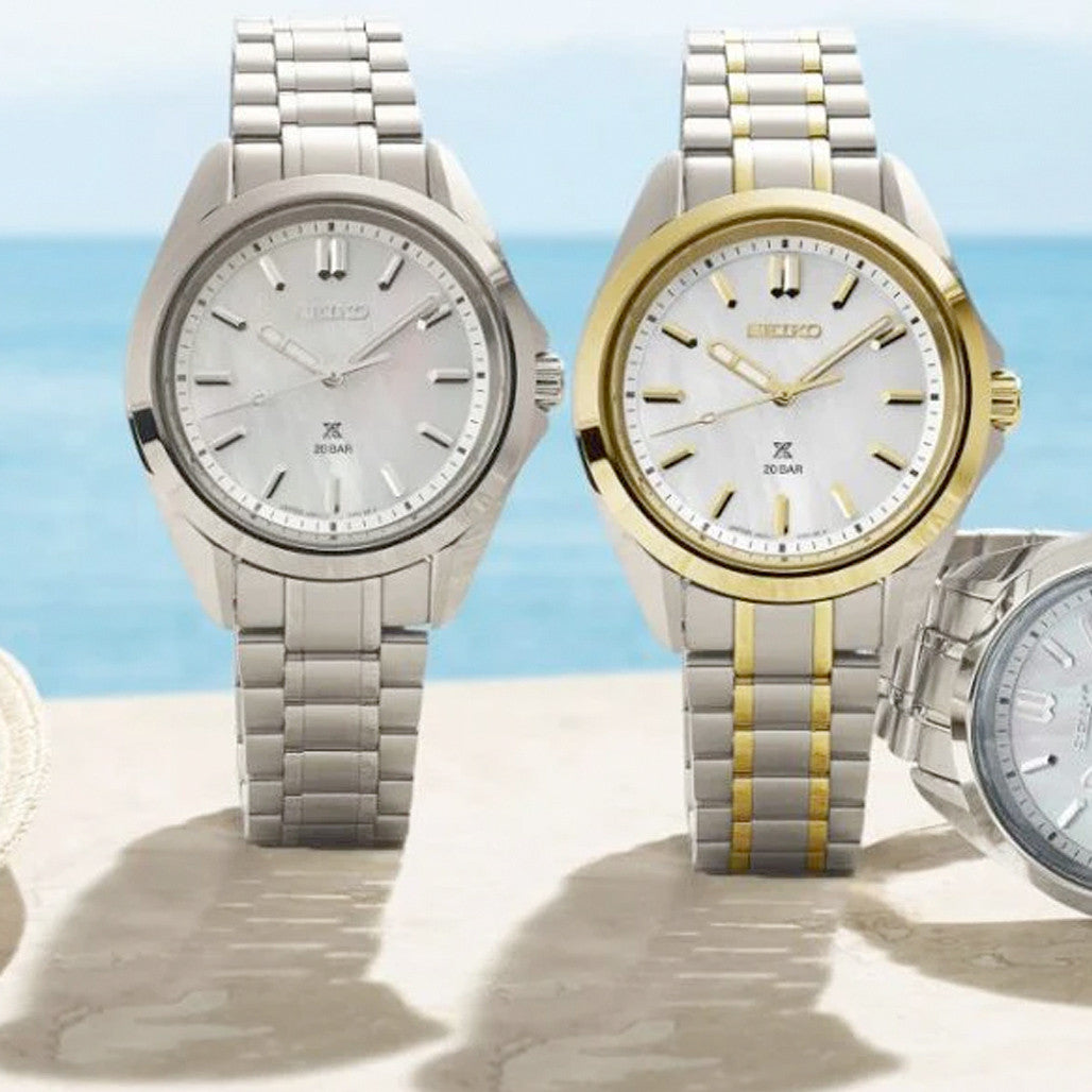 Seiko Prospex Ladies White Mother of Pearl Dive Watch #SUR605