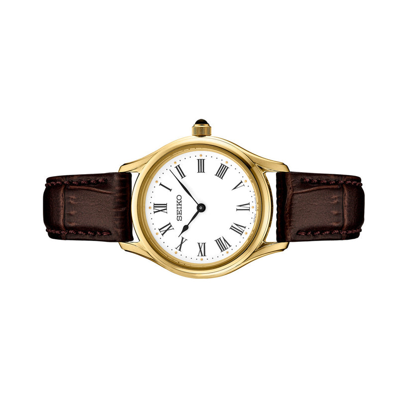 Seiko Essentials 29mm Dress Watch with White Dial #SWR072 Side
