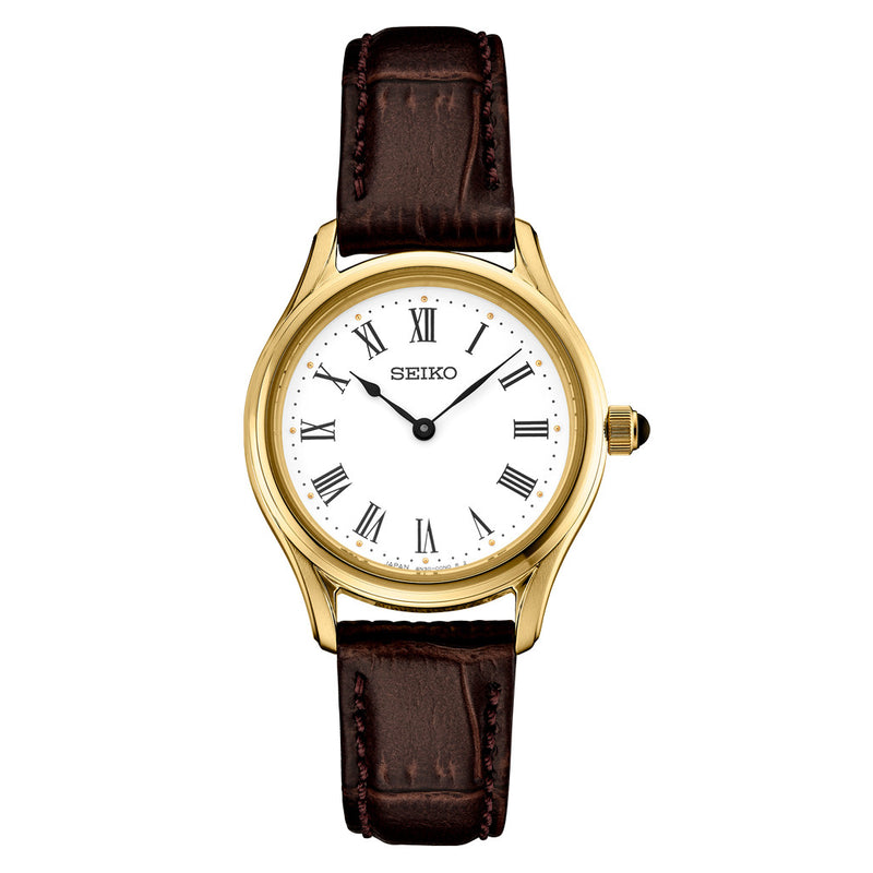Seiko Essentials 29mm Dress Watch with White Dial #SWR072 Zoom