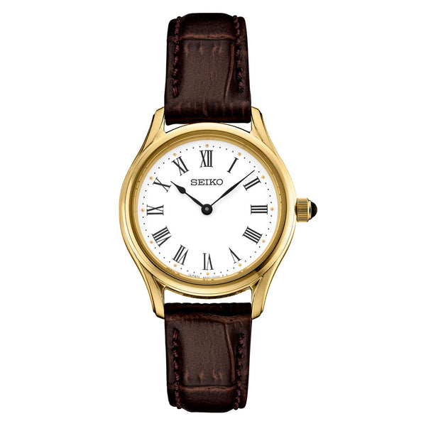 Seiko Essentials 29mm Dress Watch with White Dial #SWR072 Zoom