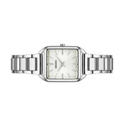 Seiko Essentials Tank Watch with White Grid Pattern Dial #SWR073 side
