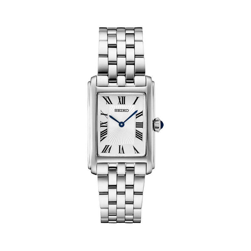 Seiko Essentials Quartz Tank Dress Watch #SWR083