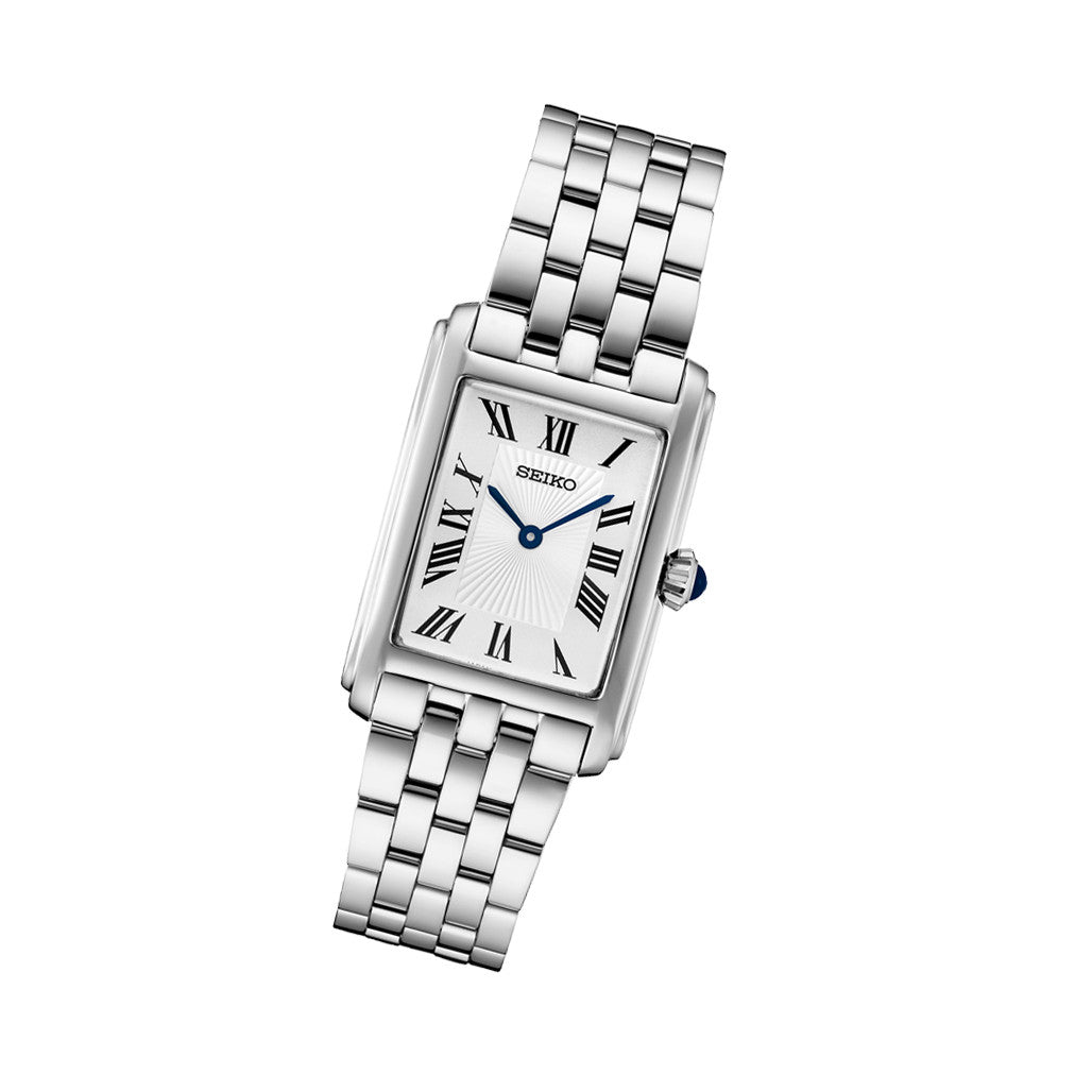 Seiko Essentials Quartz Tank Dress Watch #SWR083 — Long Island Watch