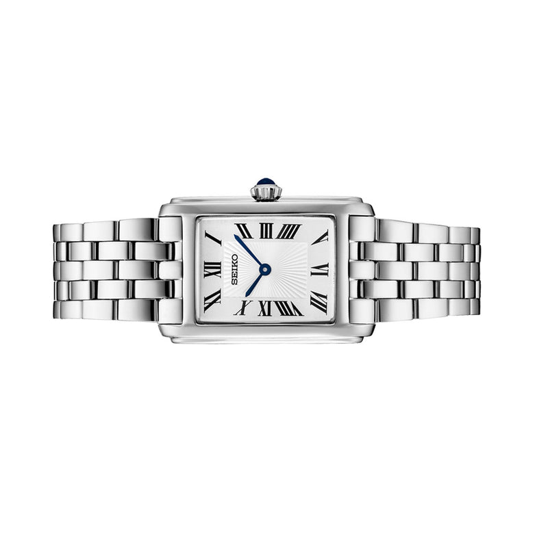 Seiko Essentials Quartz Tank Dress Watch #SWR083