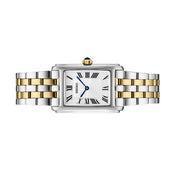 Seiko Essentials Two-Tone Quartz Tank Dress Watch #SWR087