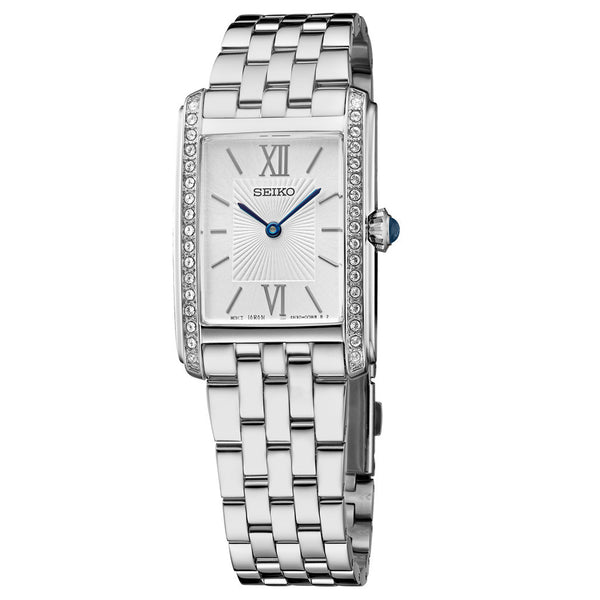 Seiko Women's Rectangular Case Dress Watch #SWR091