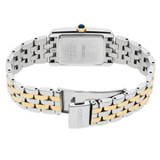 Seiko Women's Rectangular Case Two-Tone Dress Watch #SWR093