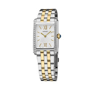 Seiko Women's Rectangular Case Two-Tone Dress Watch #SWR093