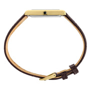 Seiko Classic Goldtone Thin Quartz Dress Watch with Sapphire Crystal #SWR106