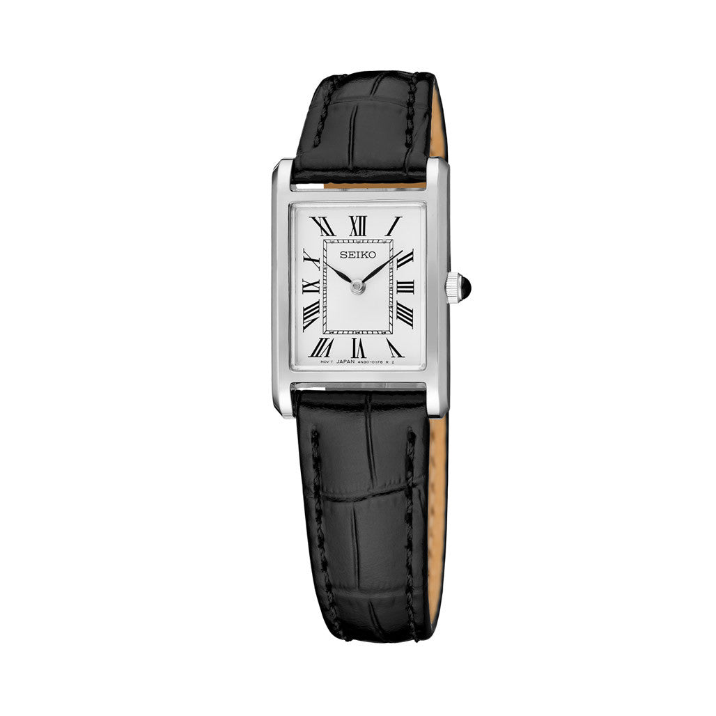 Seiko Lady's Classic Thin Quartz Dress Watch with Sapphire Crystal