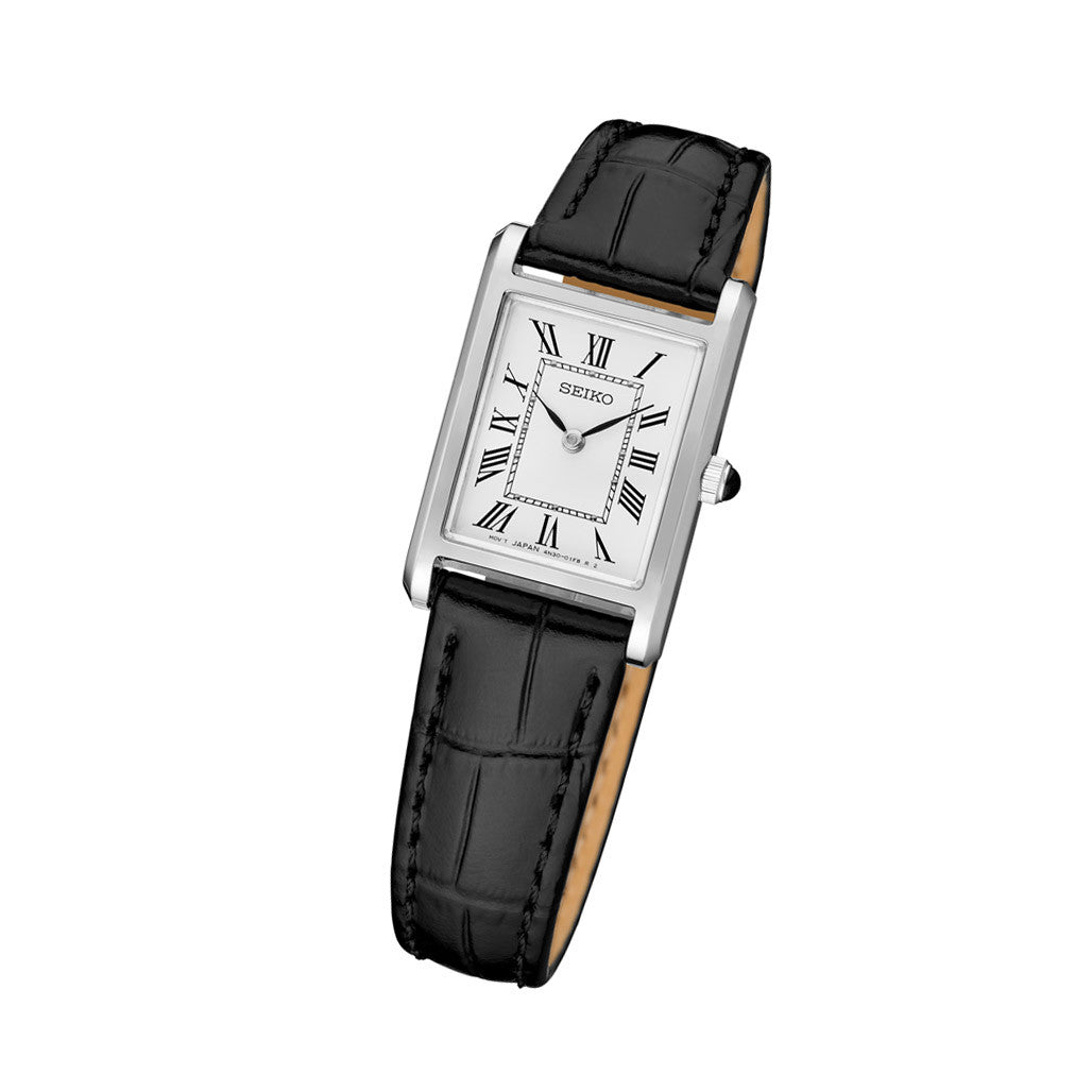 Seiko Lady's Classic Thin Quartz Dress Watch with Sapphire Crystal