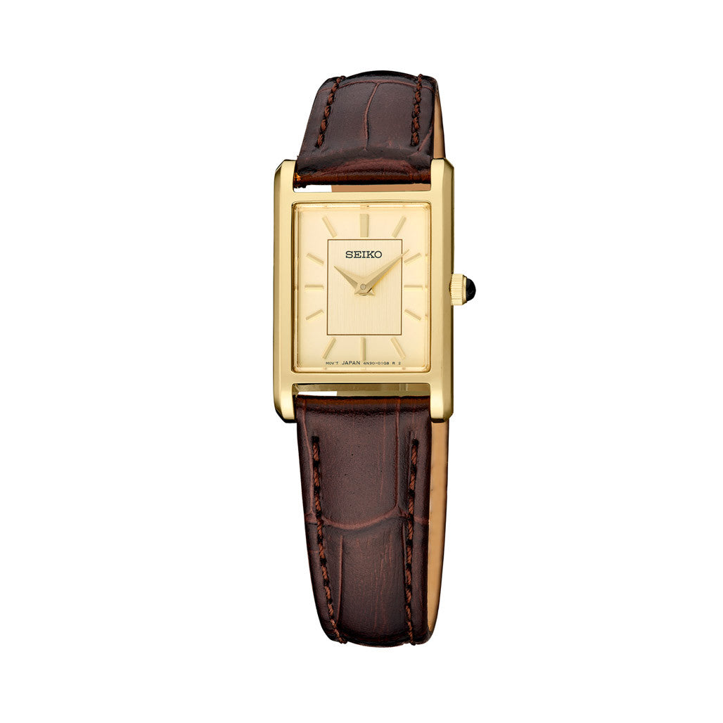 Seiko Lady's Classic Goldtone Thin Quartz Dress Watch with