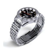 Hemel Sea Dart Automatic Dive Watch with Black Gilt Dial Crown