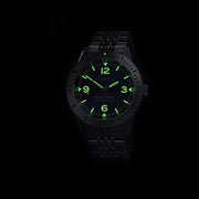 Hemel Sea Dart Automatic Dive Watch with Blue Dial Lime