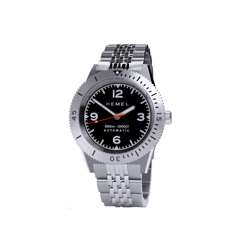 時計 HEMEL Sea Dart automatic Hemel Sea Dart Automatic Dive Watch with Black Dial #HD3 — Long