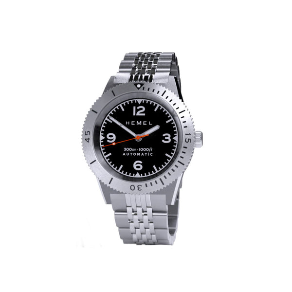 Hemel Sea Dart Automatic Dive Watch with Black Dial