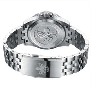 Phoibos Voyager GMT Automatic Watch with Green Malachite Dial #PY043A back