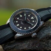 Lum-Tec Solar Powered Military Watch with 39mm Bead Blasted Case #SM-1 Lifestyle