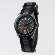 Lum-Tec Solar Powered Military Watch with 39mm Bead Blasted Case #SM-1 zoom