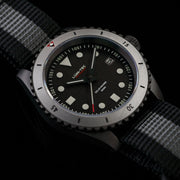 Lum-Tec Solar Powered Military Watch with 39mm Titanium Carbide Bead Blasted Case #SM-2 Lifestyle