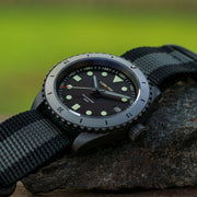 Lum-Tec Solar Powered Military Watch with 39mm Titanium Carbide Bead Blasted Case #SM-2 Lifestyle