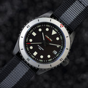 Lum-Tec Solar Powered Military Watch with 39mm Titanium Carbide Bead Blasted Case #SM-2 Lifestyle