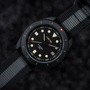 Lum-Tec Solar Powered Military Watch with 39mm Titanium Carbide Bead Blasted Case #SM-3 Lifestyle