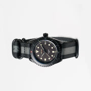 Lum-Tec Solar Powered Military Watch with 39mm Titanium Carbide Bead Blasted Case #SM-3 side