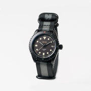 Lum-Tec Solar Powered Military Watch with 39mm Titanium Carbide Bead Blasted Case #SM-3