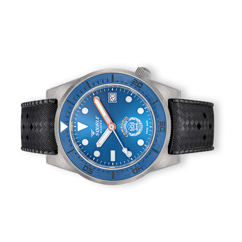 Squale Grade 5 Titanium Master X Palombari Del Comsubin 1200 Meter Dive Watch #MASTERGOS side