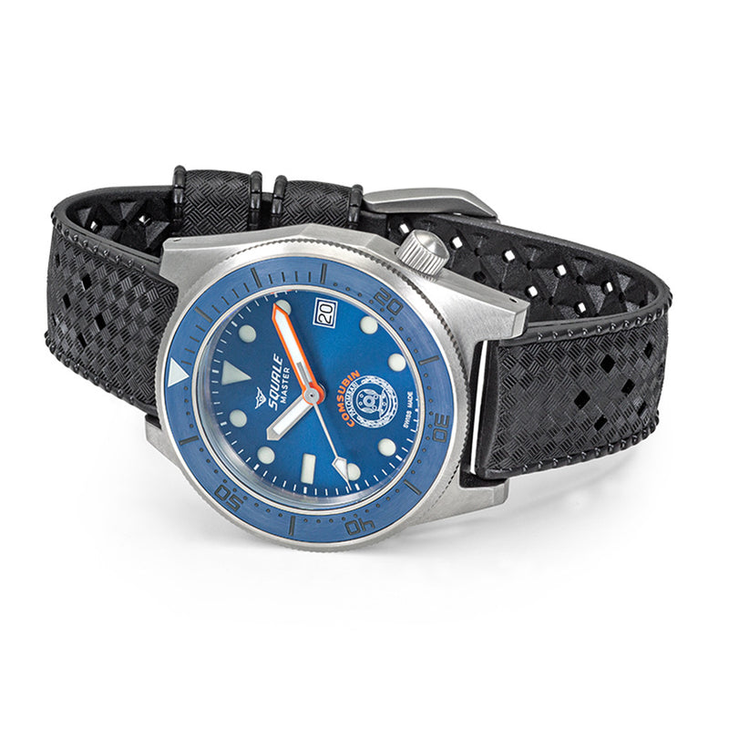 Squale Grade 5 Titanium Master X Palombari Del Comsubin 1200 Meter Dive Watch #MASTERGOS side