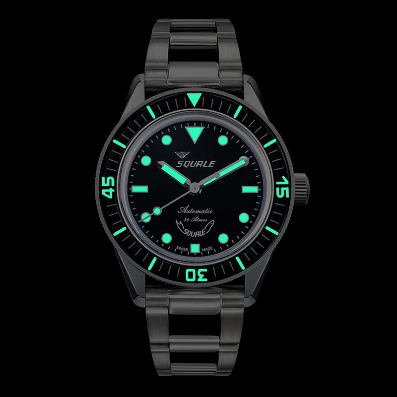 Squale SUB-37 Legend Dive Watch #SUB-37BKBK.AC