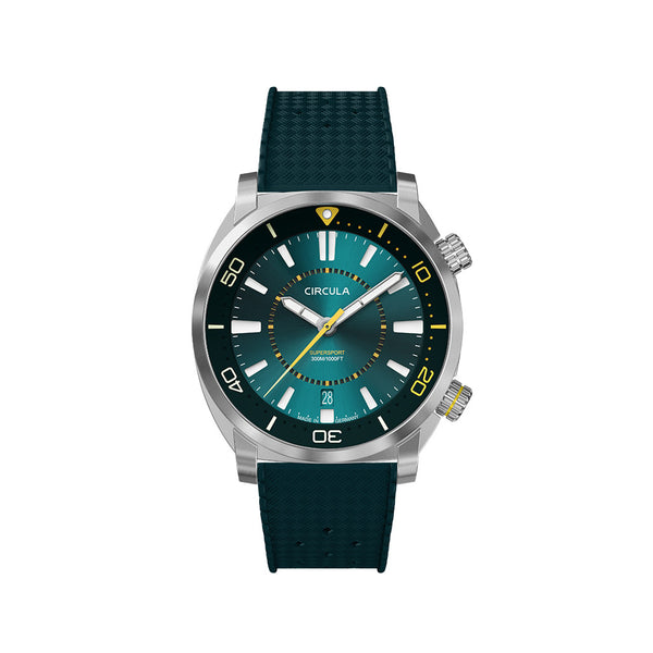 Circula SuperSport Automatic Dive Watch with Petrol Dial #SE-ST-PP